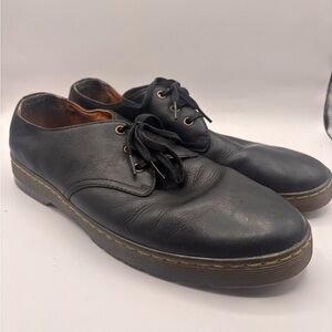 Dr. Doc Martens Coronado Black Leather 3 Eyelet Lace Up Shoes Men's 13 M